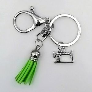 Sewing machine keychain tassel personalized